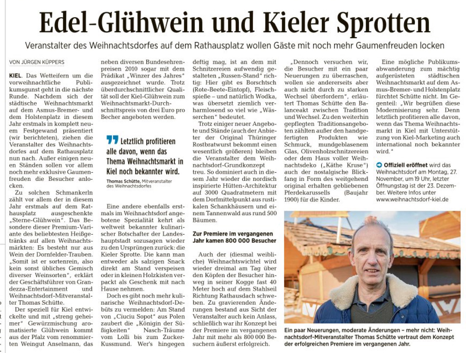 Das schreiben die Kieler Nachrichten